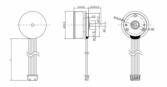 Jkongmotor Sprzedaż hurtowa 20 mm płaski zewnętrzny wirnik BLDC Motor 12V 5V Push Pancake Outrunner Motor bez szczotki do analizatora