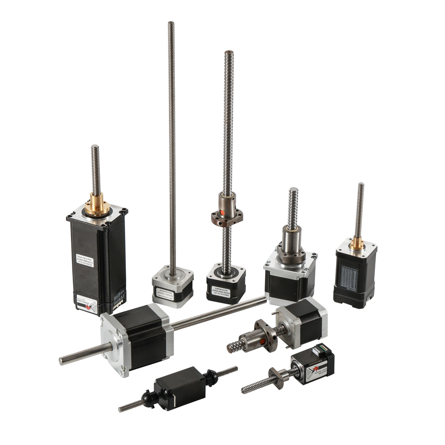 Jkongmotor NEMA 8/11/14/17/23/24/34 T5/T8/T10 Trapezoidal Thread Screw Linear Stepper Motor z ołowiowym skrutem stopniowym