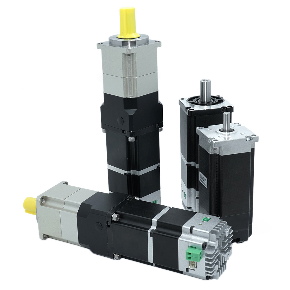 Jkongmotor 48VDC 1.27nm 400W RS485 Canopen DC Integrated Servo Motor z kierowcą wraz z hamulcem lub skrzynką biegów
