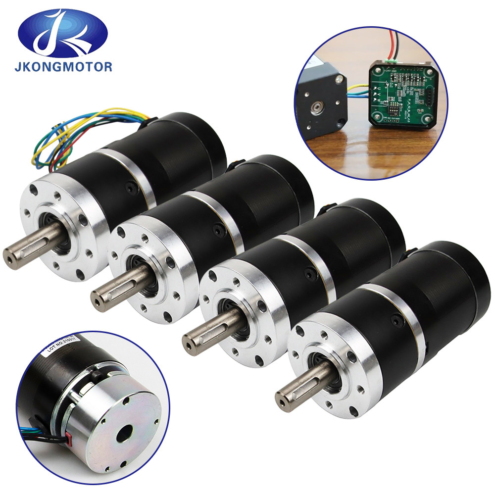Jkongmotor Zindywidualizowany 24v 36v 48v BLDC Zwierciadłowy Silnik 3000 obr. / min 42 57 60 80 BLDC Bezszczotkowy silnik biegów Dc Do Maszyny CNC